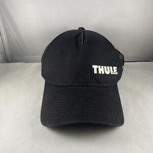 Thule Snapback Trucker Hat Adult Adjustable Black White Mesh Mens Cap New Era